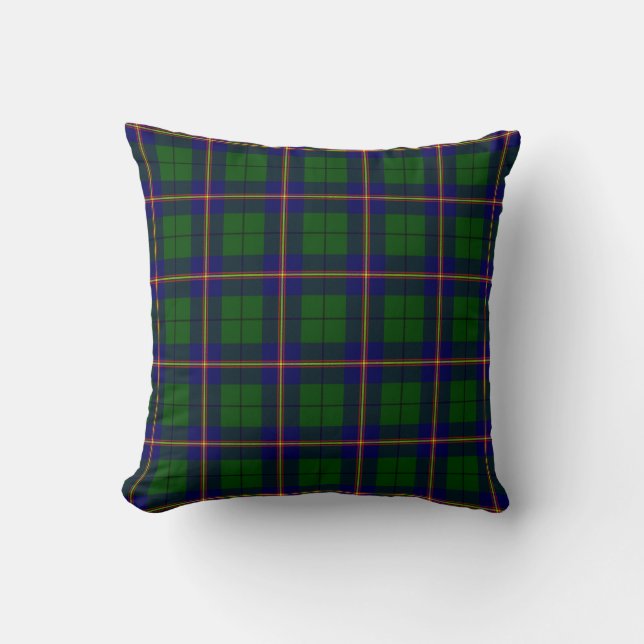 Plaid Throw Pillows Carmichael Modern Tartan (Front)