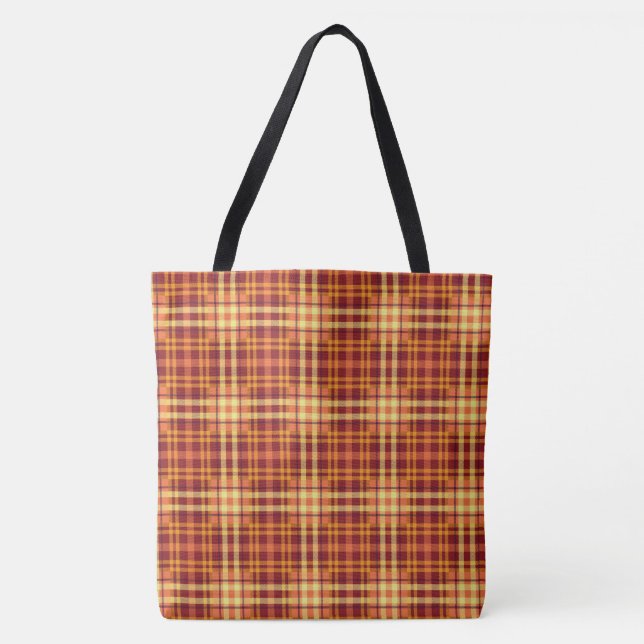 Plaid Tote Bag (Front)