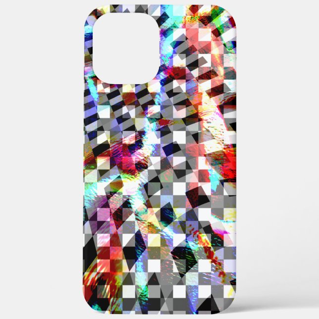 Plaid twisted under coloured spots, scandalous Case-Mate iPhone case (Back)