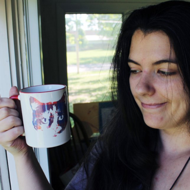 Plaid vintage kitty mug (Creator Uploaded)