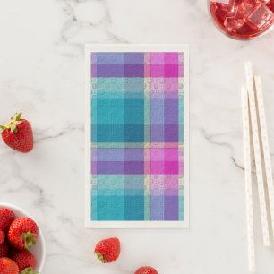 Plaid With Added Design Napkins