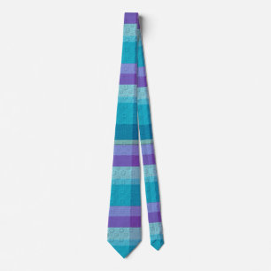 Plaid With Pattern Neck Tie