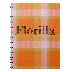 Plaid With Pattern  Notebook