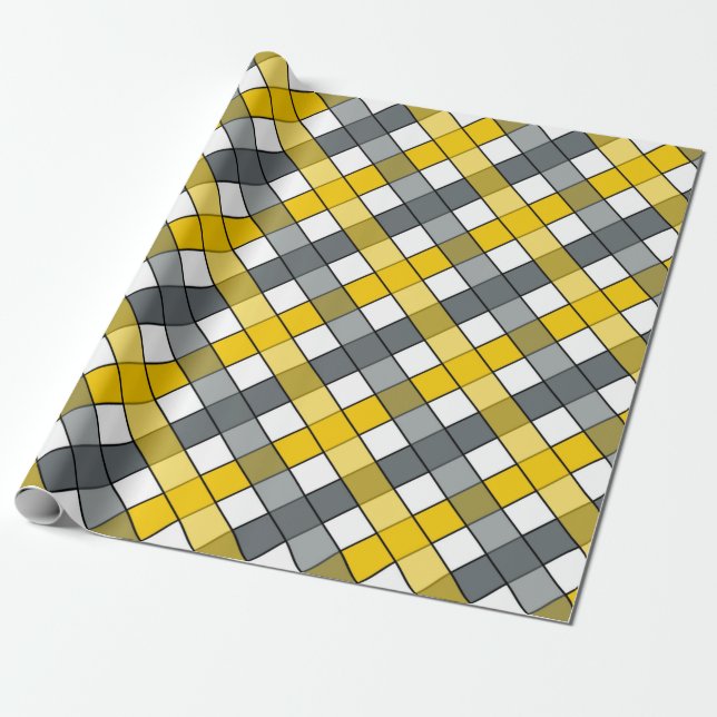 PLAID WRAPPING PAPER (Unrolled)