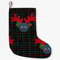 plaid xmas reindeer moon emoji