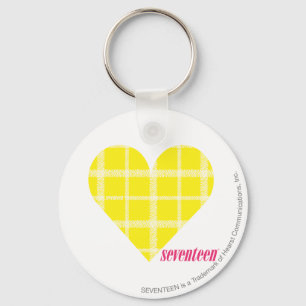 Plaid Yellow 2 Key Ring