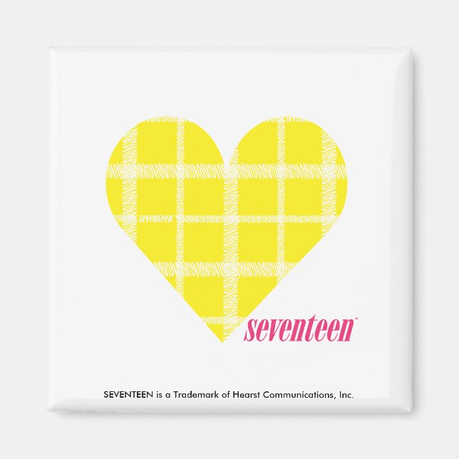 Plaid Yellow 2 Magnet (Front)