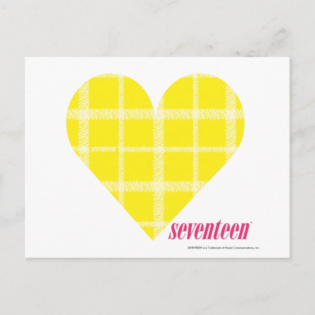 Plaid Yellow 2 Postcard (Front)