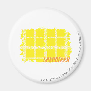 Plaid Yellow 3 Magnet