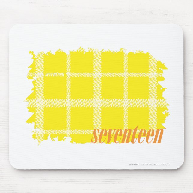 Plaid Yellow 3 Mouse Pad (Front)