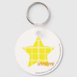 Plaid Yellow 4 Key Ring