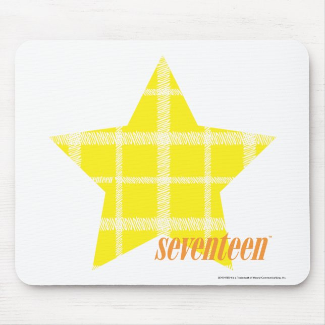 Plaid Yellow 4 Mouse Pad (Front)