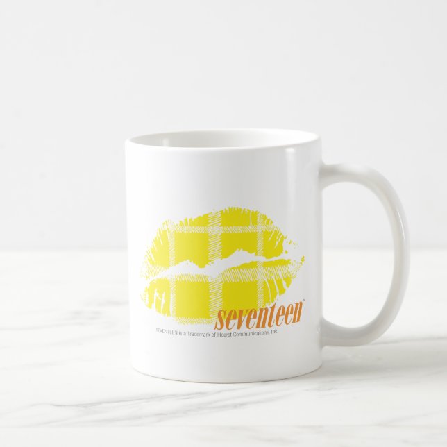 Plaid Yellow Coffee Mug (Right)
