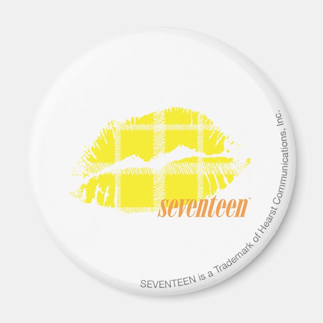 Plaid Yellow Magnet (Front)