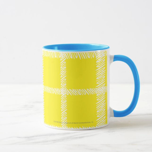 Plaid Yellow Mug (Right)