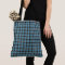 Plaids-Blue-Classic's-Totes-Shoulder-Bag's