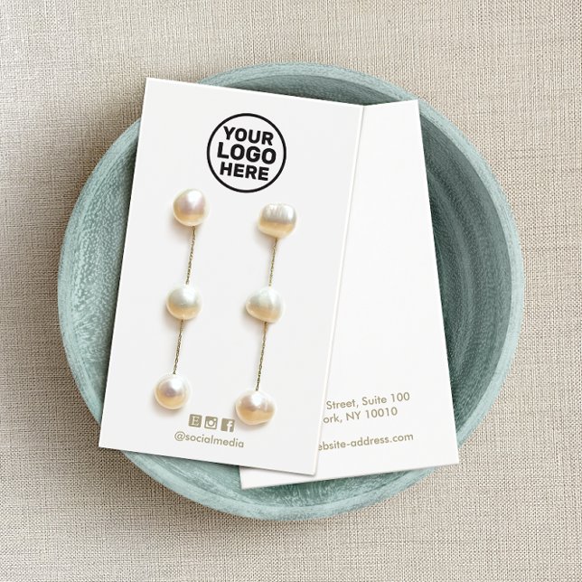 Plain Add Your Logo Earring Display Card (Creator Uploaded)