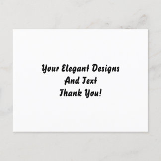 Plain And Blank Elegant Birthday Invit Postcard