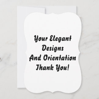 Plain And Blank Simple Wedding Invitation