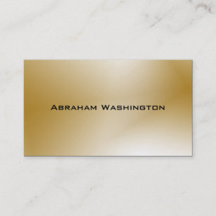 Plain and Simple Business Card  - Gold