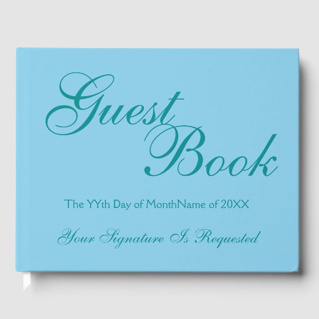 Plain and Simple Generic Event Guestbook (Front)