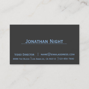 Plain and simple two tone business card
