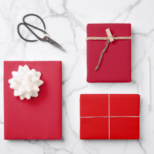 Plain Angels Ajax Arsenal Red Shades 3 Tones Wrapping Paper Sheet