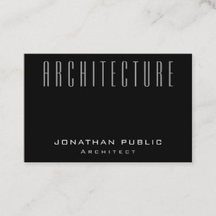 Plain Architect Modern Architecture Elegant Luxury Business Card