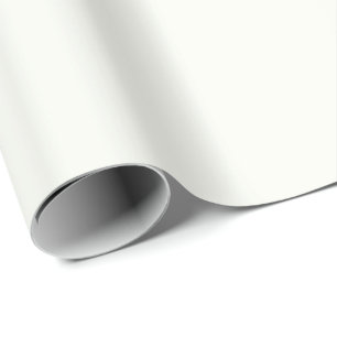 Plain Arctic Milk White colour Wrapping Paper