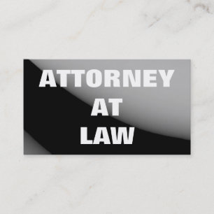 Plain Attorney at Law Business Card