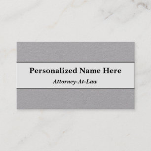Plain Attorney-At-Law Business Card