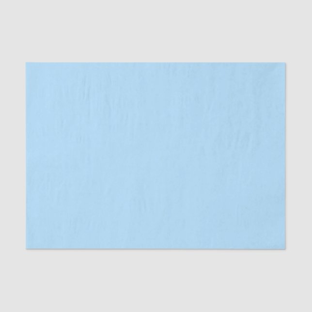 Plain Baby Blue Solid Colour Tissue Paper (Front)