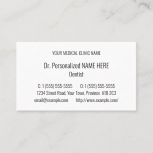 Plain, Basic Business Card