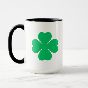 Plain Big Clover for Luck Mug