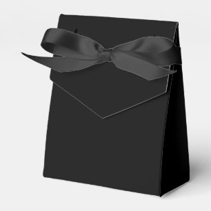 Plain Black 3" x 1.5" x 3.25" Tent Blank Wedding Favour Box