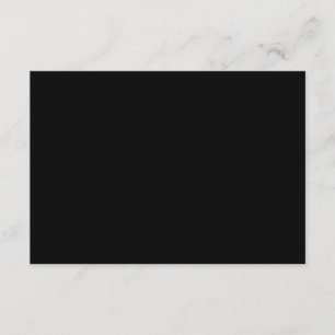 Plain Black 5" x 3.5" Blank Semi-Gloss Wedding Enclosure Card