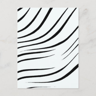 Plain Black And White Postcard
