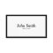 Plain Black Border Referee Business Card