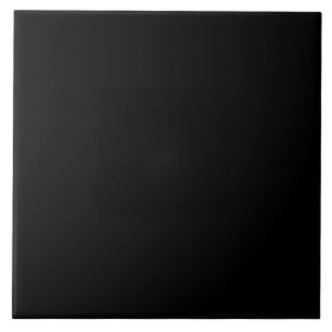 Plain black ceramic tile