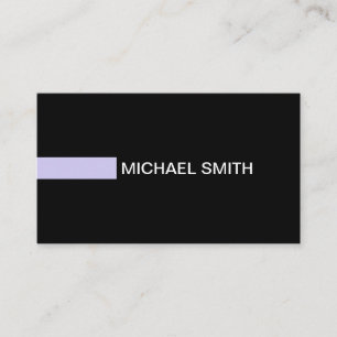 Plain Black Elegant Modern Soap Business Card