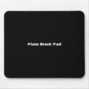 Plain Black Pad Mouse Pad