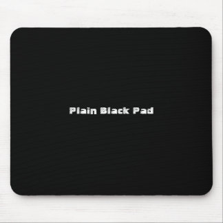 Plain Black Pad Mouse Pad