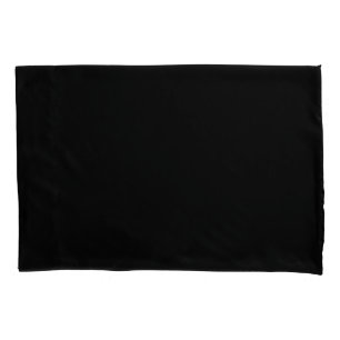 Plain Black   Pillowcase