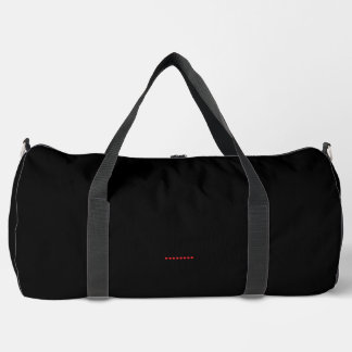 Plain Black Print Cut Sew Large Duffel Bag