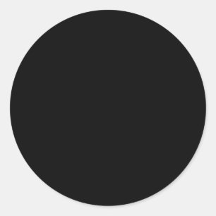 Plain Black Small 1.5" Set of 20 Blank Wedding Classic Round Sticker