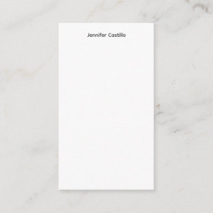 Plain Black White Minimalist Modern Enclosure Card