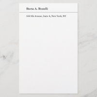 Plain Black White Minimalist Modern