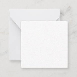 Plain Blank White 2.5" x 2.5" Card