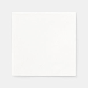 Plain Blank White 4.75" Cocktail Wedding Menu Napkin