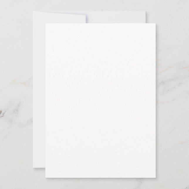 Plain Blank White Birthday Party Invitation (Front)